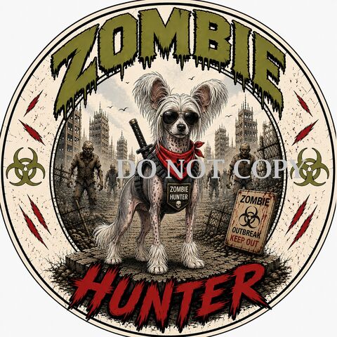 Zombie,Hunter,Chinese,Crested,Dog,Tshirt