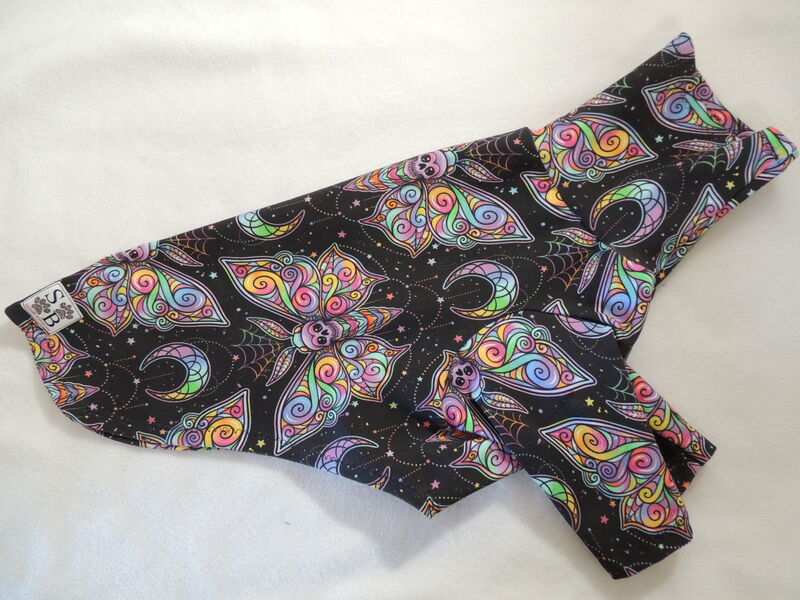 Neon Moth Cotton Knit Halloween Dog Tshirt - product images  of 