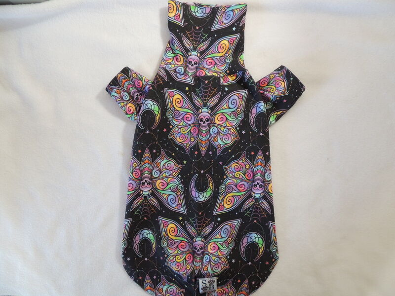 Neon Moth Cotton Knit Halloween Dog Tshirt - product images  of 