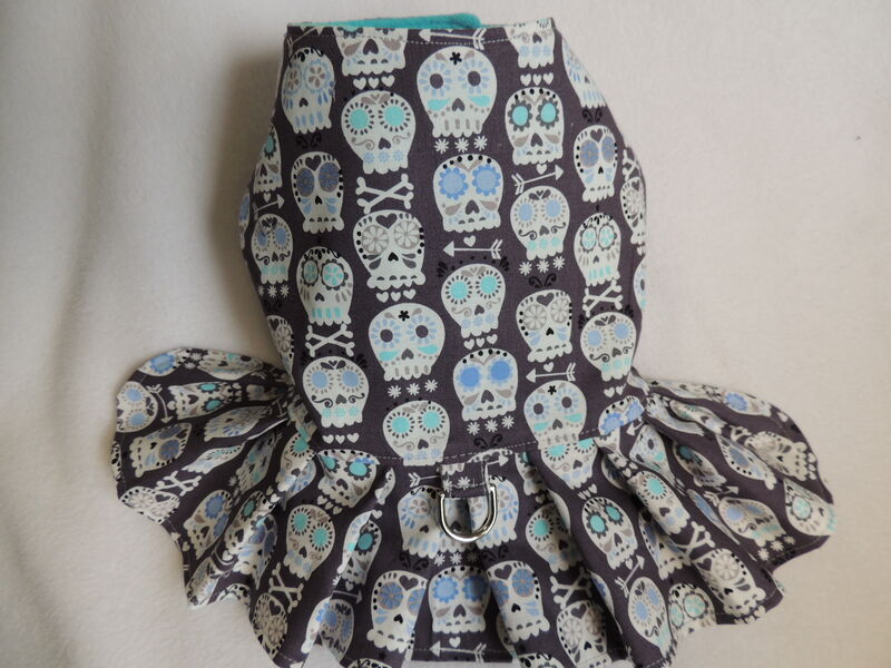 IN STOCK Sugar Skully Walking Harness Dress with D-ring - product images  of 