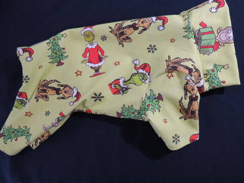 Green,Santa,and,Max,Cotton,Knit,4,legged,ROMPER-custom,made