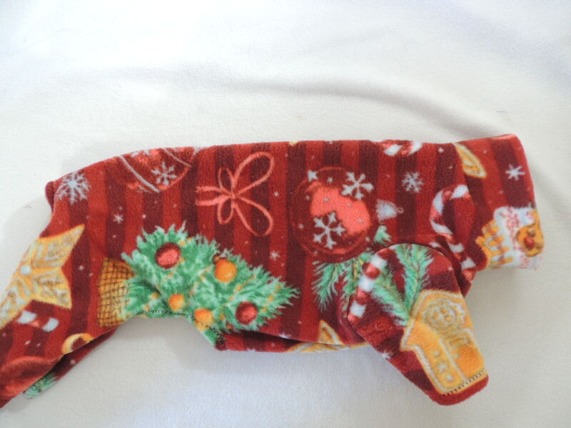 Christmas Cheer Stripe Anti Pill Fleece Romper-4 legs - product images  of 