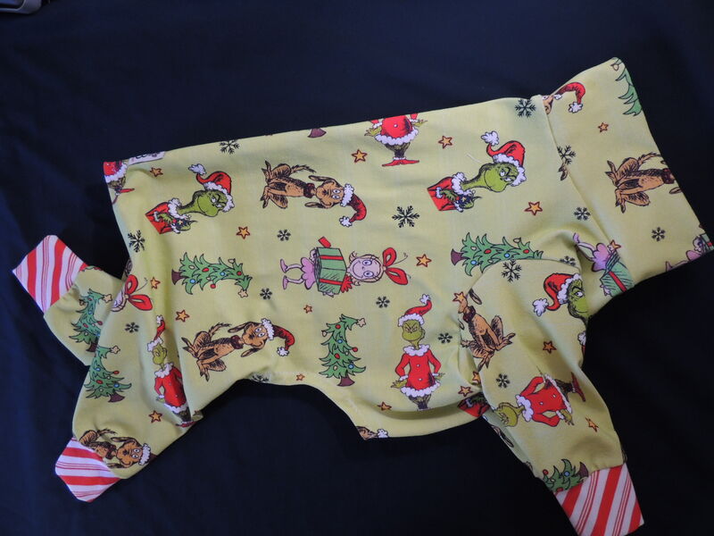 Max and Grouch Christmas Cotton Knit Dog Romper - product images  of 