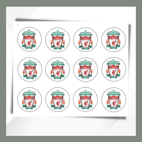 Football,Logo,Cupcake,Toppers,football logo edible prints