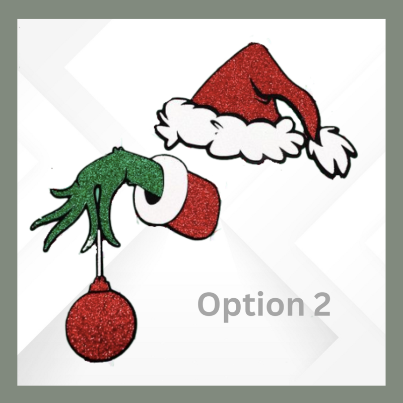 Grinch glitter card topper - product images  of 