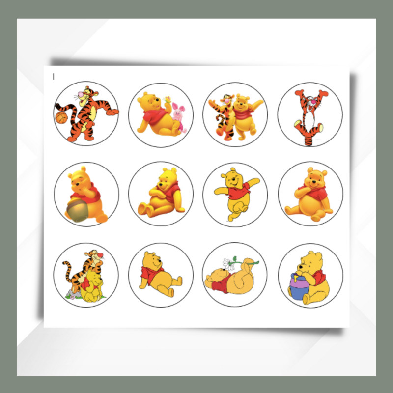 Winnie the Pooh Cupcake Toppers  - product images