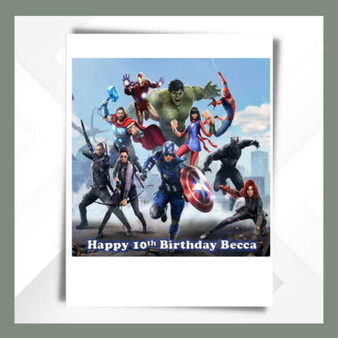 Avengers,Avengers edible topper