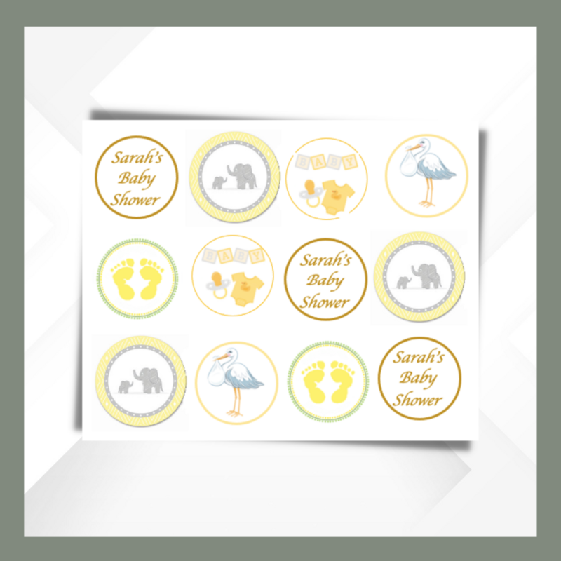 Baby shower Cupcake Toppers  - product images