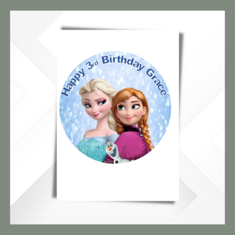 Frozen,Frozen edible topper