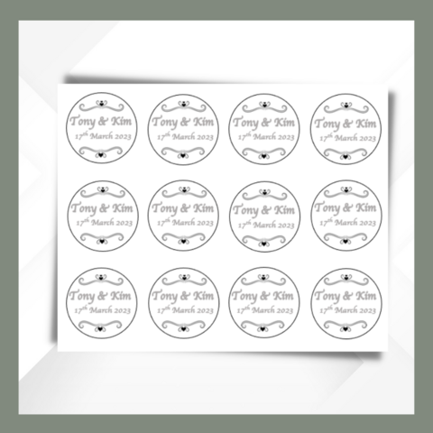wedding,Cupcake,Toppers,wedding edible prints