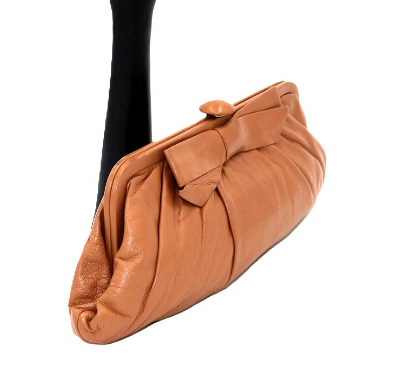 Vintage - KORET - Tan Soft Cabretta Leather Clutch 50s-60s Rare - Mid Century - - product images  of 