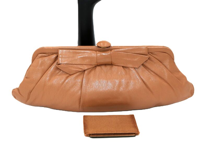Vintage - KORET - Tan Soft Cabretta Leather Clutch 50s-60s Rare - Mid Century - - product images  of 