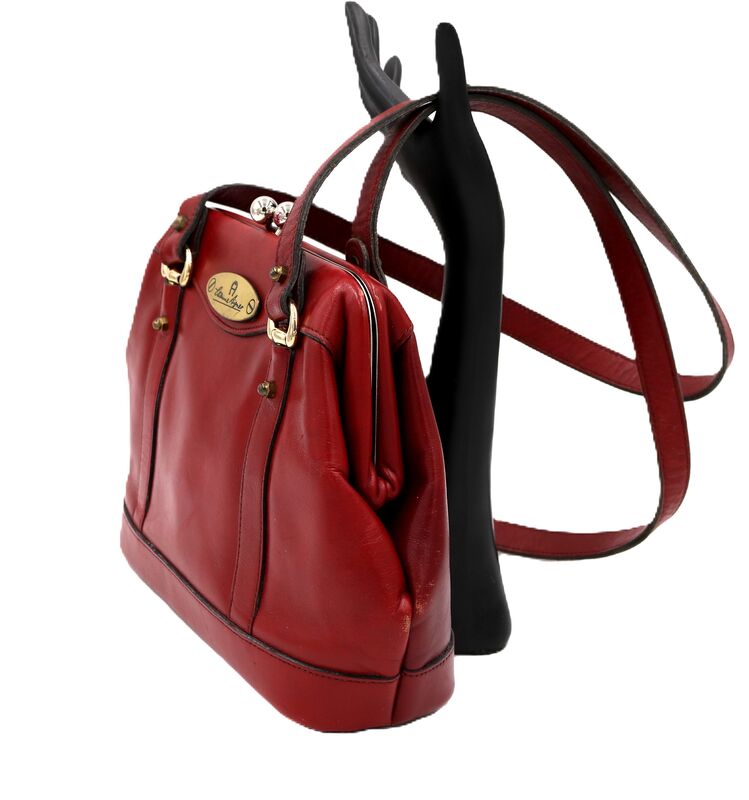 Vintage - ETIENNE AIGNER - Handbag - Hand Made Red Leather Shoulder Bag - product images  of 