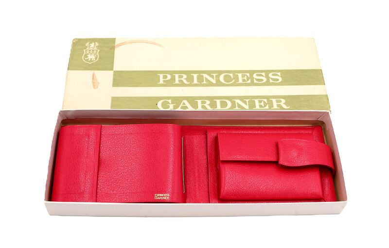 Vintage 60s - PRINCESS GARDNER - Pink Leather Wallet in Box - NOS - Mid Century  - product images  of 