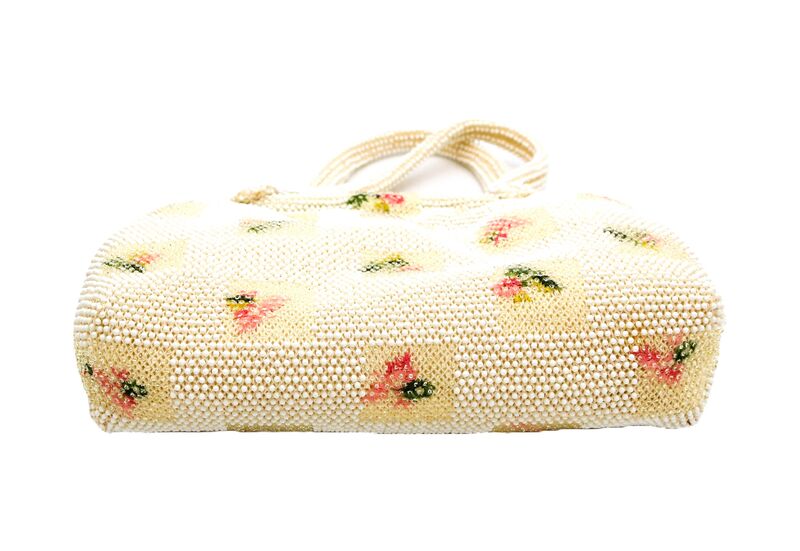 Vintage Double Handle - LUMURED - Beaded Handbag - Mid Century - - product images  of 