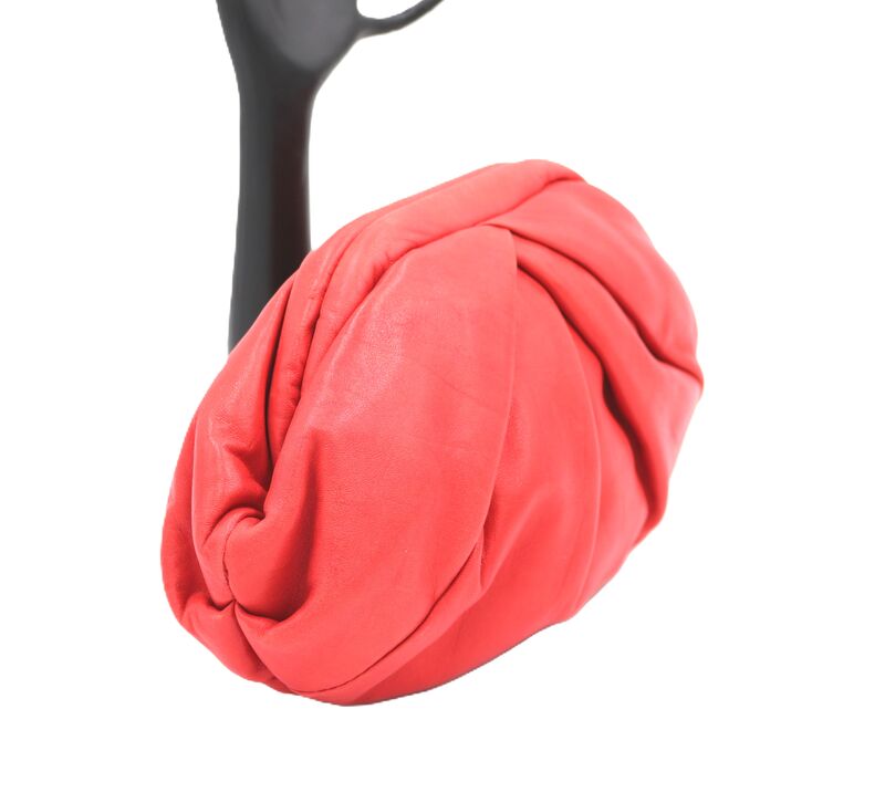 Vintage 80s-90s - VIVA - Watermelon Red Leather Clutch Shoulder Bag - RETRO - - product images  of 