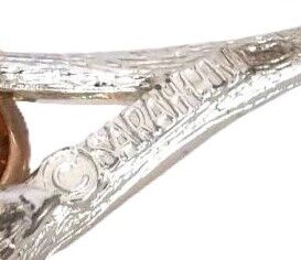 Vintage Small - SARAH COVENTRY - Faux Pearl and Dark Honey Flower Brooch  - product images  of 