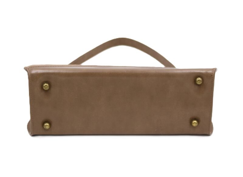 Vintage 60s - LIFE STRIDE - Tan leather suede Like Handbag - Mid Century - - product images  of 