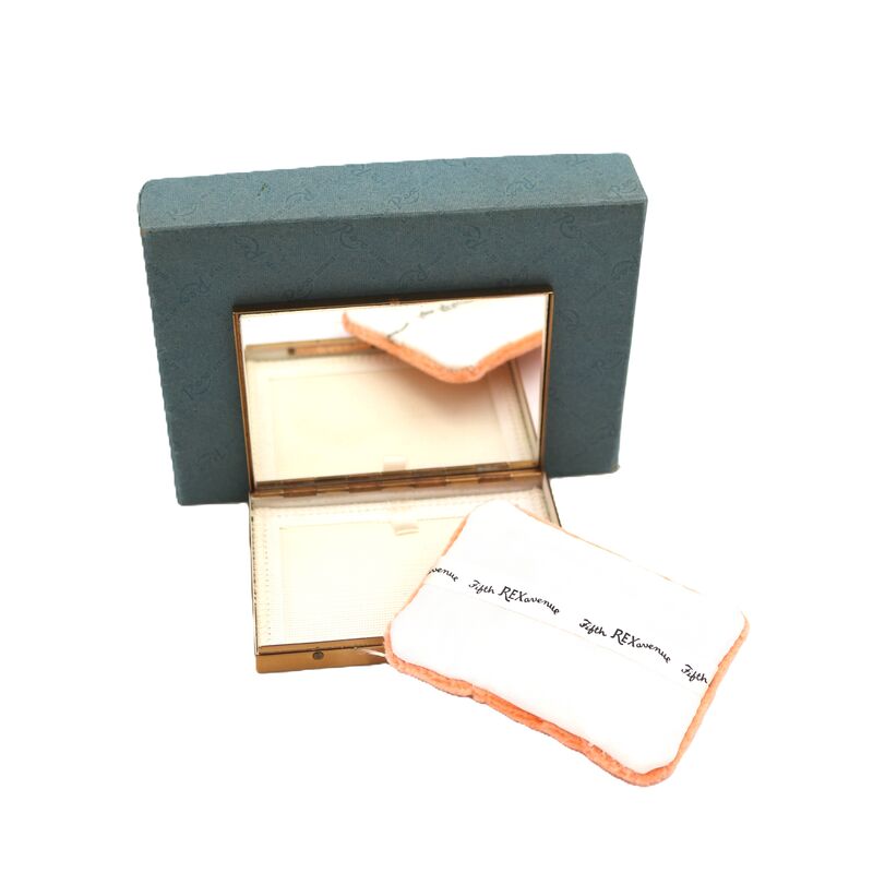 Vintage 50s - REX FIFTH AVENUE - Small Leather Compact Clutch Handbag Carryall - Mid Century - - product images  of 