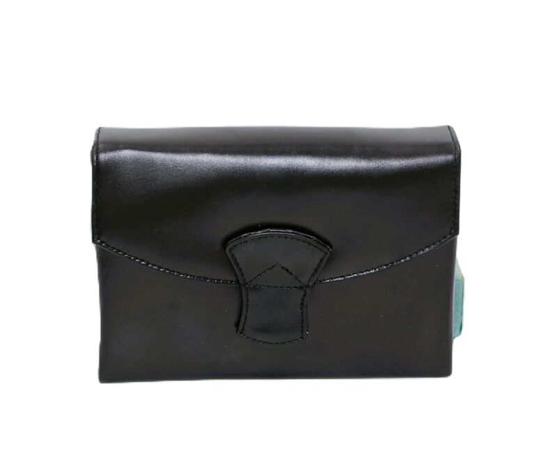 Vintage 50s - REX FIFTH AVENUE - Small Leather Compact Clutch Handbag Carryall - Mid Century - - product images  of 