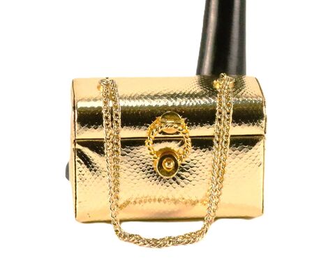 Vintage,Petite,-,SNAKE,SKIN,Embossed,Gold,Leather,Box,Shoulder,bag,Mid,Century,Vintage handbag, gold, leather, vintage shoulder bag, vintage purse, box, chain, mid century, retro