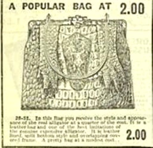 Antique Small Brown Hornback - ALLIGATOR - Coin Purse With Claws - product images  of 