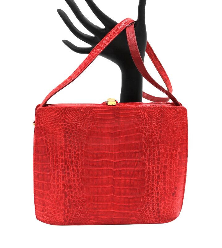 Vintage Small - LUC BENOIT - Red Crocodile Handbag Shoulder bag - GERMANY - - product images  of 