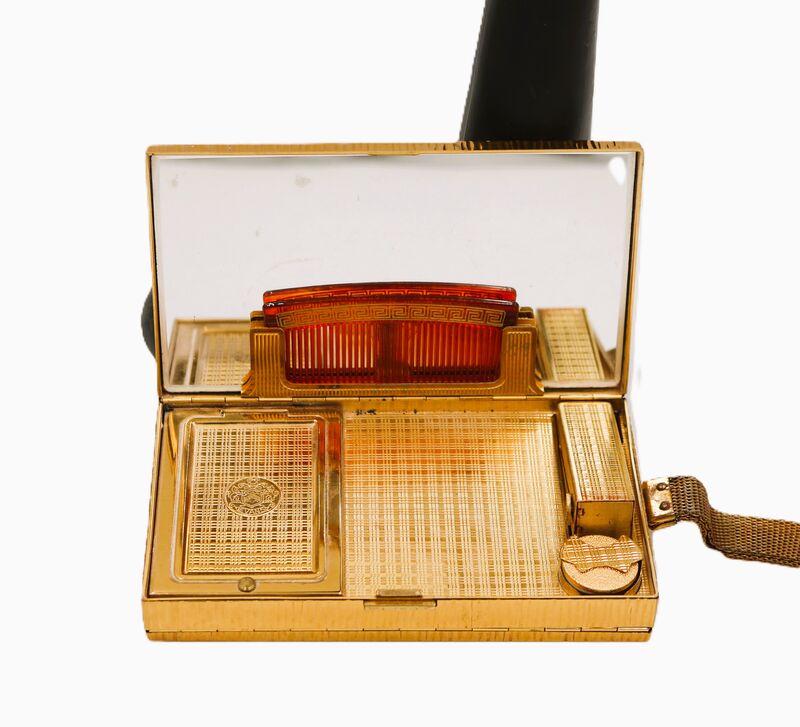 Vintage 50s - EVANS ELEGANCE - Gold Metal Starburst Minaudière Carryall Handbag - Mid Century - product images  of 