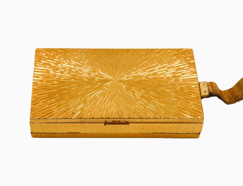 Vintage 50s - EVANS ELEGANCE - Gold Metal Starburst Minaudière Carryall Handbag - Mid Century - product images  of 