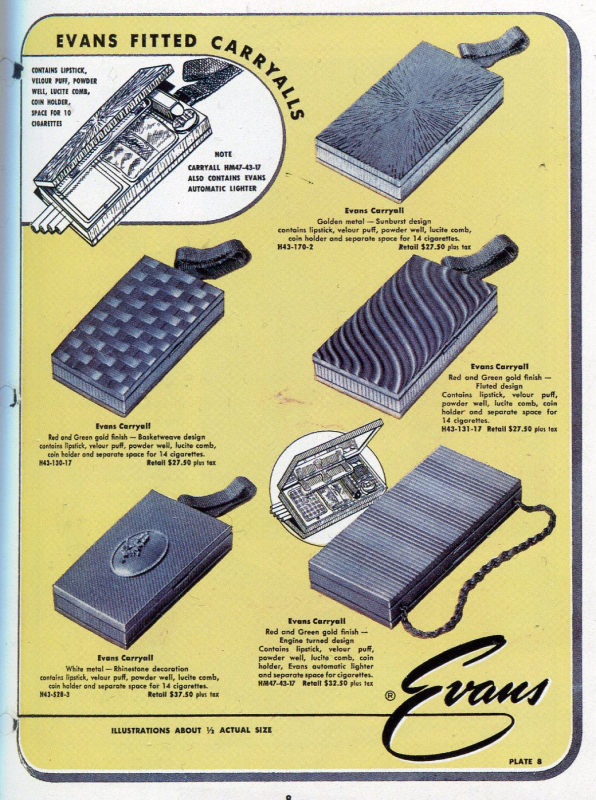 Vintage 50s - EVANS ELEGANCE - Gold Metal Starburst Minaudière Carryall Handbag - Mid Century - product images  of 