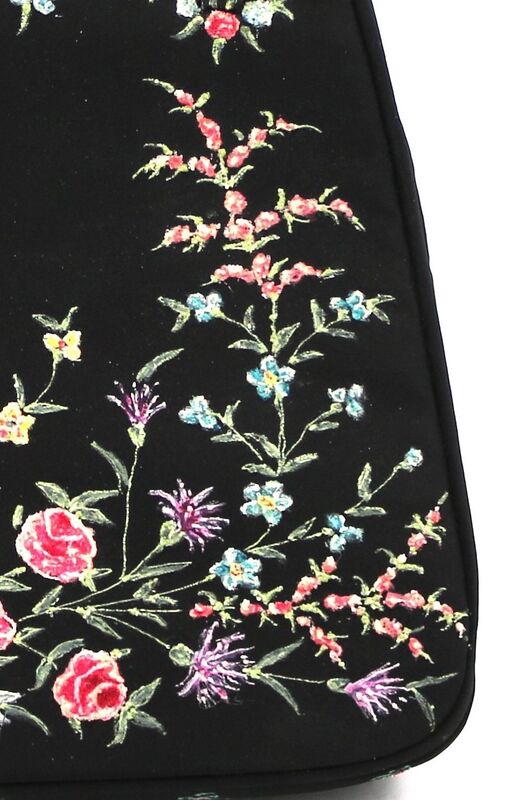 Vintage 40s-50s - WALDYBAG - hand painted black silk handbag - ENGLAND - product images  of 
