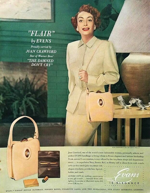 Vintage 50s - EVANS ELEGANCE - Light Brown Leather Shoulder Bag - RARE - Mid Century - product images  of 