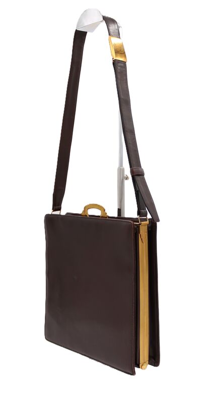 Vintage 50s - EVANS ELEGANCE - Dark Brown Leather Shoulder Bag - RARE - Mid Century - product images  of 