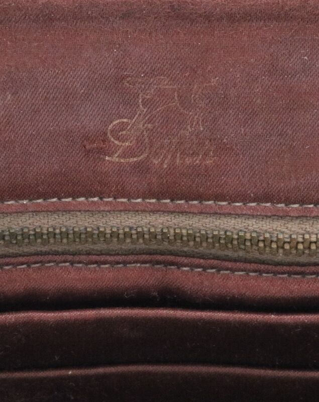 Vintage 40s-50S - DOFAN - Brown Suede Handbag Purse - Mid Century - product images  of 