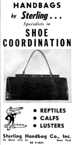 Vintage 50s-60s - STERLING - Structured LIZARD Skin Handbag - Mid Century - product images  of 