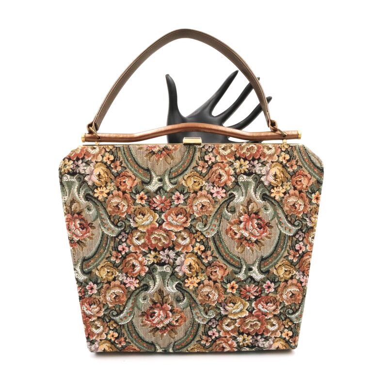 Vintage 50s-60s - MELBOURNE BAGS - Tapestry Structured Handbag - Mid Century - product images  of 
