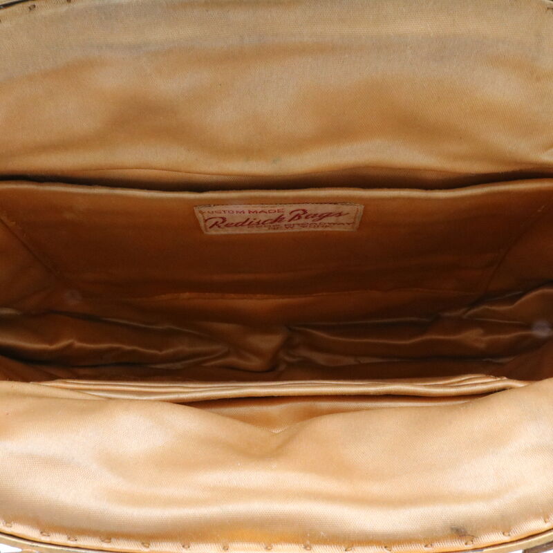 Vintage - REDISCH BAGS - Black Satin - HOBE' - Jewel Set Frame Handbag - Mid Century - product images  of 