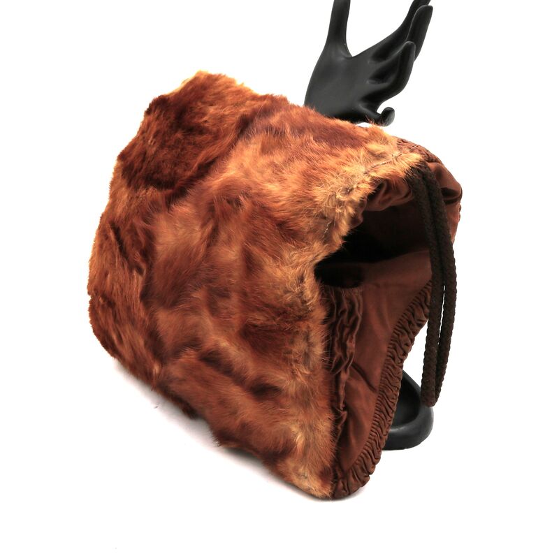 Vintage Small Light Brown - MINK - Fur Muff Hand Warmer - product images  of 