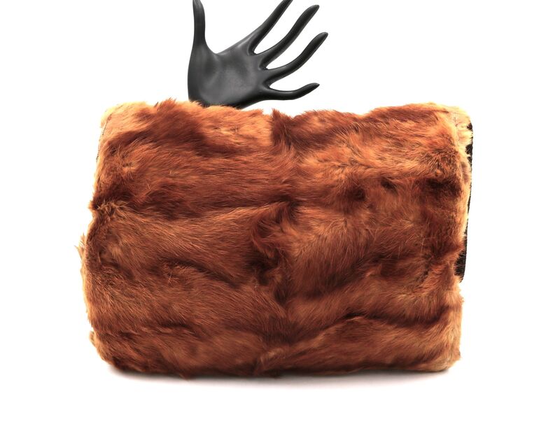 Vintage Small Light Brown - MINK - Fur Muff Hand Warmer - product images  of 