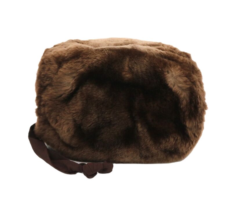 Vintage Small - MINK - Dark Brown Fur Muff Hand Warmer - Mid Century - product images  of 