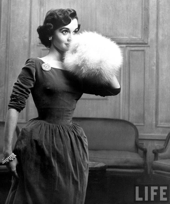 Vintage Small - MINK - Light Brown Fur Muff Hand Warmer - Mid Century - product images  of 