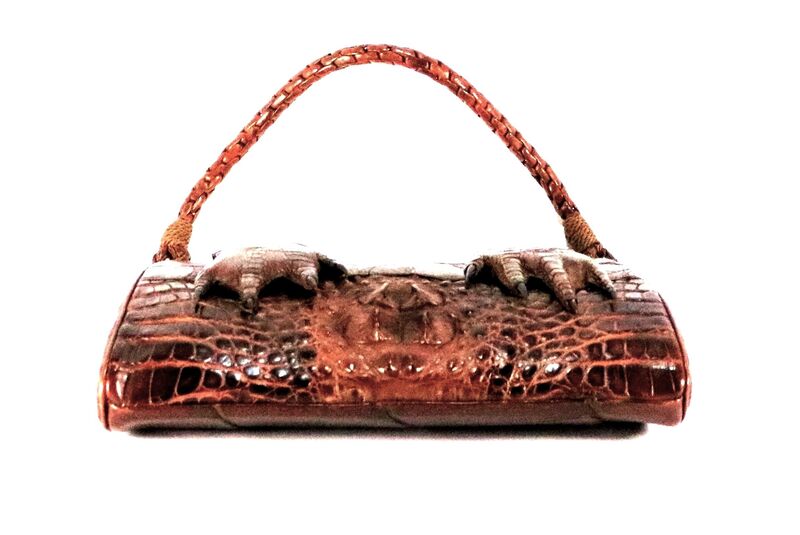 Antique Small Hornback - ALLIGATOR - Handbag With Claws - product images  of 