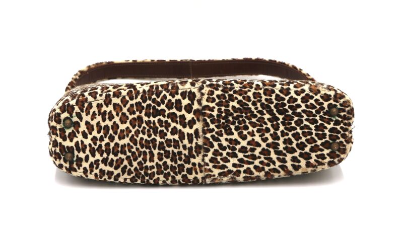 Vintage 50s-60s - LEON of CALIFORNIA - Faux Leopard Fur Structured Handbag - Rare - - product images  of 