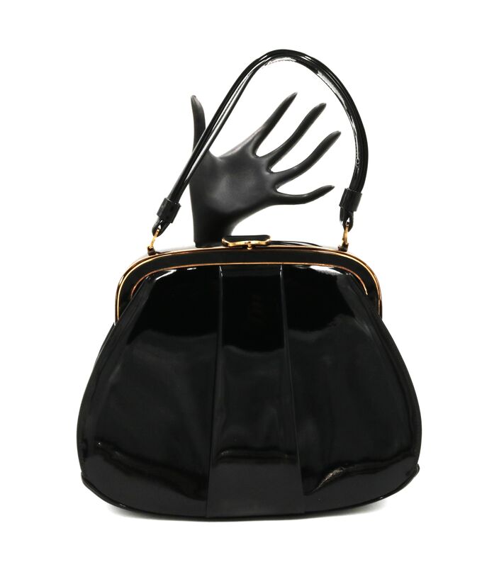 Vintage - LEWIS - Black Patent Leather Handbag - Mid Century - product images  of 