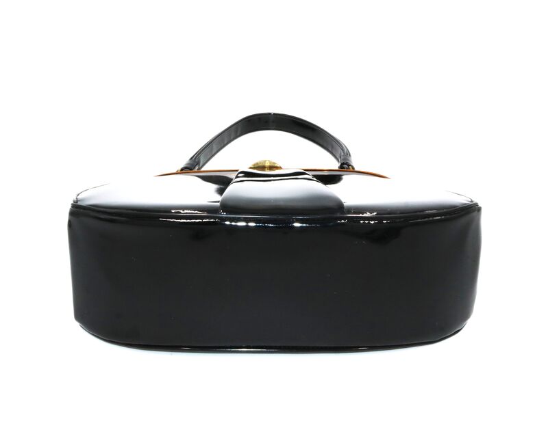 Vintage - LEWIS - Black Patent Leather Handbag - Mid Century - product images  of 