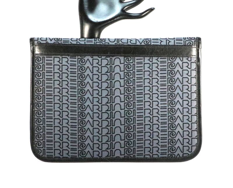 Vintage 60s-70s - PIERRE CARDIN - Blue Monogrammed Envelope Clutch Bag - product images  of 