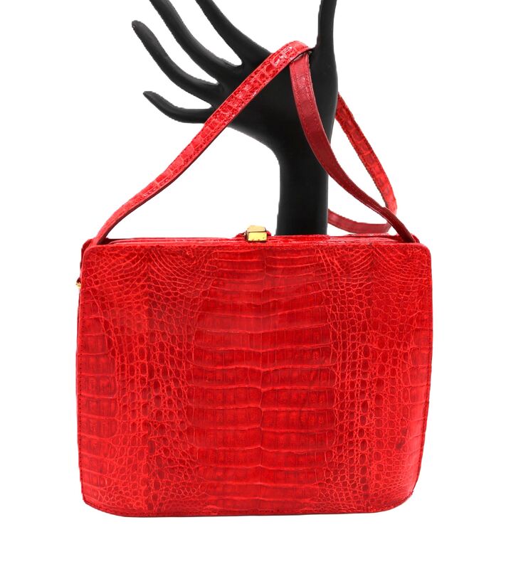 Vintage Small - LUC BENOIT - Red Crocodile Handbag Shoulder bag - GERMANY - - product images  of 