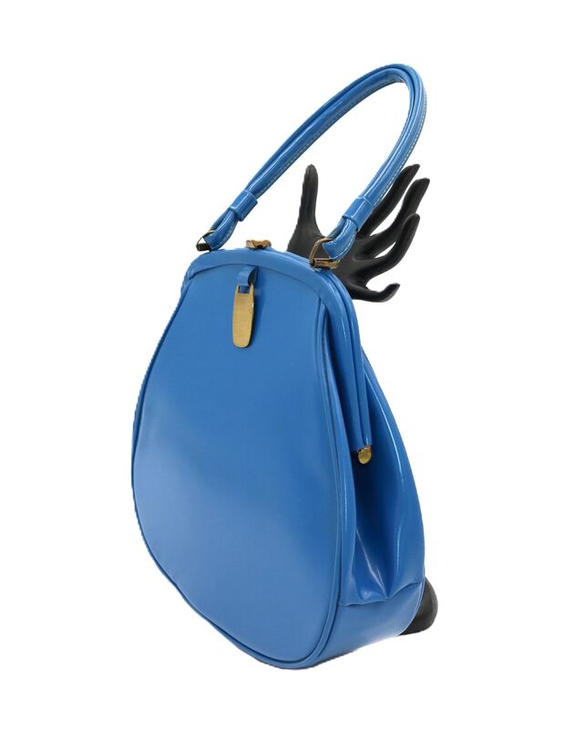 Vintage 50s-60s - GARAY - Light Blue Patent Leather Like Handbag - Retro  - product images  of 