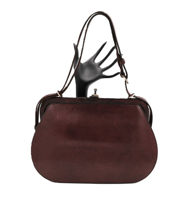 Vintage - ETIENNE AIGNER - Red Heavy Leather Handbag - Mid Century - product images  of 