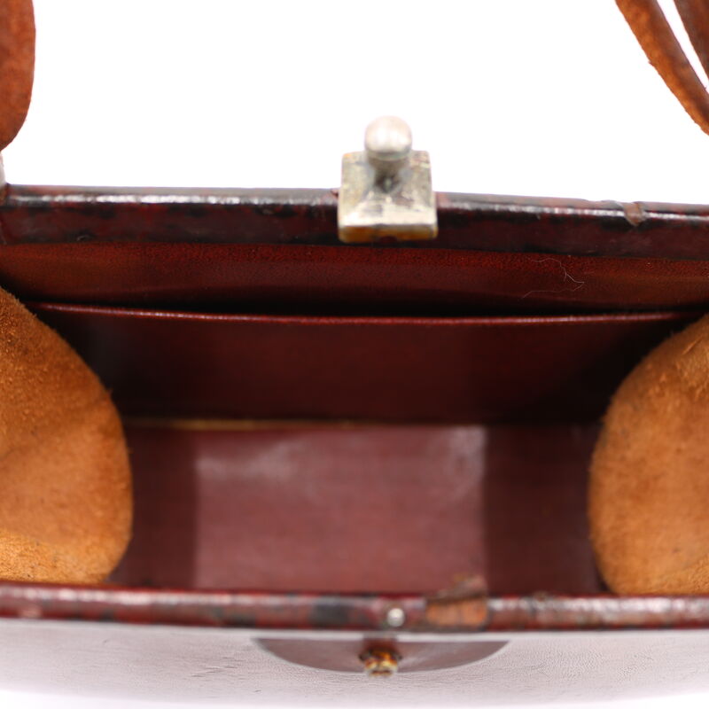 Vintage - ETIENNE AIGNER - Red Heavy Leather Handbag - Mid Century - product images  of 